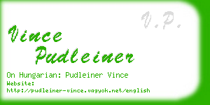 vince pudleiner business card